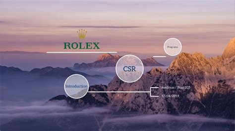 rolex csr|rolex corporate website.